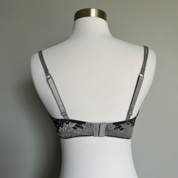 NWT WACOAL Absolute Elegance Contour Underwire Bra 853168 Gray & Silver 36D - Picture 5 of 8